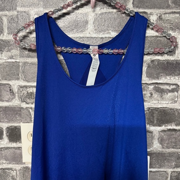 NWT Lululemon Essential Tank top Pleated shirt LARK Blue - Picture 2 of 10
